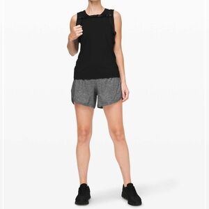 Lululemon Track That Short *5", size 4, Heather Lux Multi Black